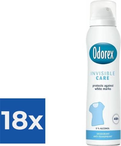 Odorex Deospray - Invisible Care 150 ml - Voordeelverpakking 18 stuks