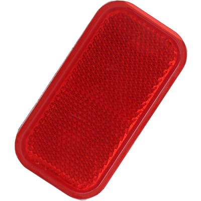 Nachtveiligheid Zelfklevende Reflector Carrosserie Rood Trim Paneel Rechthoek Vervanging voor Automobielen red