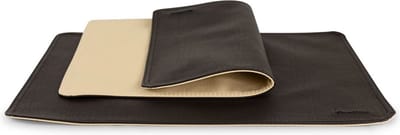 Pavelinni | Basic Line | Dubbelzijdige Placemat in eco-leer | Omkeerbaar | 30x45cm | Tartufo/Cream (N08/N13)