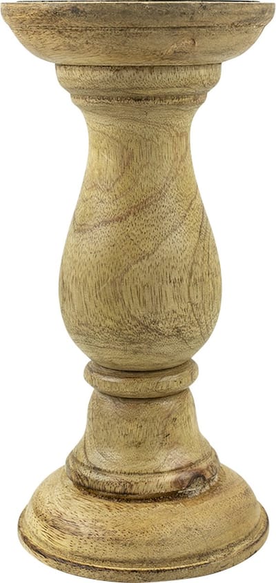 kandelaar rond mango hout 20cm