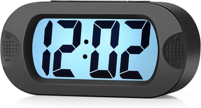 Digitale Reiswekker met Slaapfunctie en Nachtlampje, Eenvoudig Instelbaar met Oplopende Toon