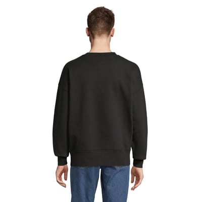 SOLS Unisex Adult Authentic Sweatshirt met Ronde Hals (Zwart)