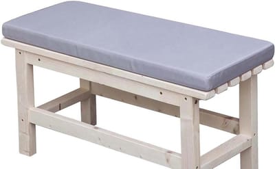 Terraskussens Dik - Bankkussen Outdoor - Comfortabel Zitten - Waterdicht & Antislip - 150x40cm - Grijs