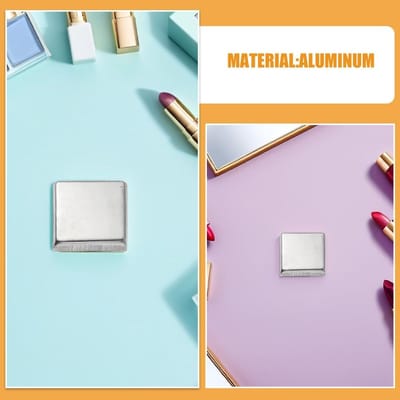 Aluminium Bakjes - Cosmetica Palet - DIY Make-up - Hygiënisch & Fris - 2.4 cm Vierkant - Zilverkleurig