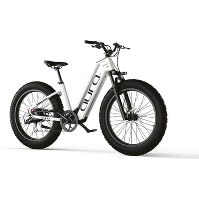 Cyrusher Aura All-Terrain Elektrische Fiets – 52V 250W Motor met 95Nm Koppel, 780Wh Batterij wit