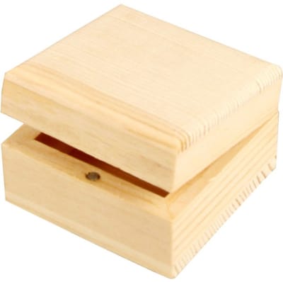 Creativ Company Wooden Jewelry Box with Magnetic Closure