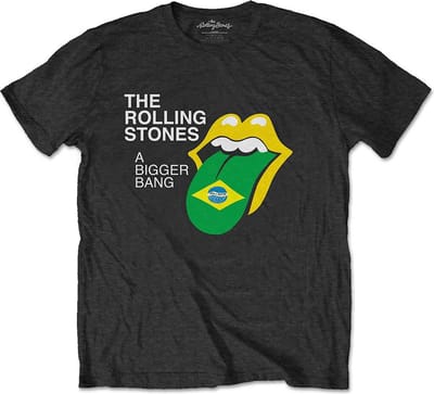 The Rolling Stones - Bigger Bang Brazil '80 Heren T-shirt - S - Zwart