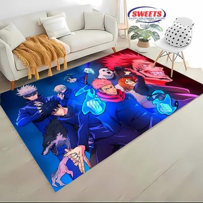 J-Jujutsu Ka1sen Anime Cartoon Itad0ri Yuji Tapijt voor Woonkamer Kinderkamer Sofa Deurmat Vloerkleed Antislip Decor Mat 40x60cm (16x24in)