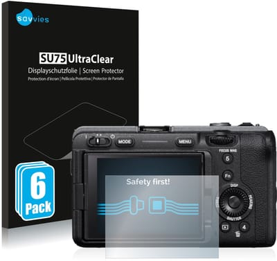 Savvies - Screenprotector voor Sony Alpha FX30 Cinema Line - Folie Beschermfolie transparant 6 Stuks