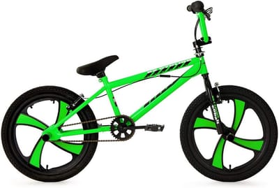 BMX Freestyler Jongensfiets 20 Inch Kobaltgroen voor Trucs