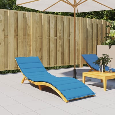 vidaXL - Ligbedkussen - 200x50x3cm - oxford - stof - blauw