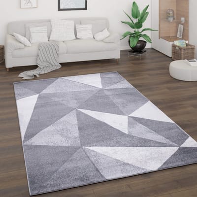 Paco Home Vloerkleed Woonkamer Laagpolig Vintage Abstract Modern Geometrisch Ruitpatroon 200x280 cm