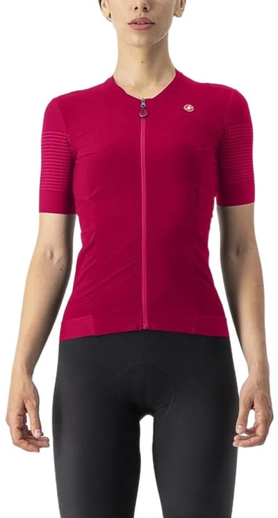 Castelli Premio Korte Mouw Wielertrui Roze M Vrouw