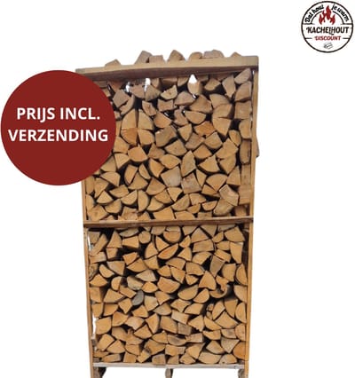 Pallet Beukenhout XL - Ovengedroogd Brandhout - 1.8 m³ - Kachelhout Beuk
