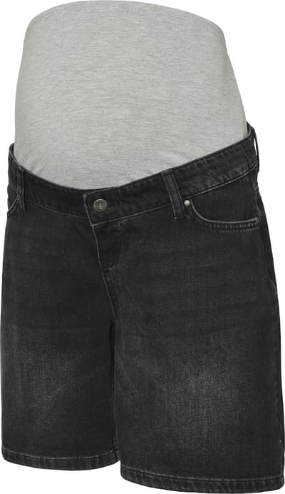 Mama Licious Denim shorts Regular fit Mid rise Short met 5 zakken