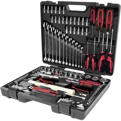 KS Tools CHROMEplus gereedschapsset met doppen en bits 97-dlg 918.0797