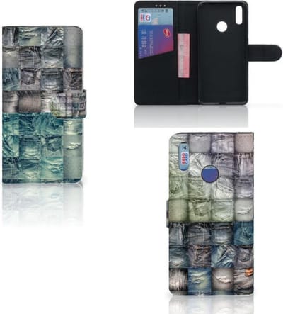 Wallet Case met Pasjes Huawei Y7 (2019) Spijkerbroeken
