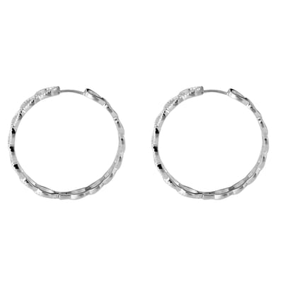 Orphelia 'Bambi' Vrouwen 925 Sterling Zilveren Creolen - Zilver ZO-7449