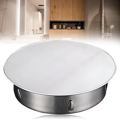 Dailygoods- Kachelgatdeksel ø100 mm - Roestvrij Stalen Blinddop - Buisdeksel - Rookbuisafdekking - Schoorsteenafdekking - Voorkomt Tocht - Buisafdekkap