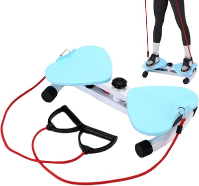 Tailleplank - Buikspiertrainer Heuptrainer - Core Training - Stille Rotatie - 47 x 27 x 11 cm - Blauw