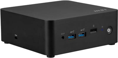 MSI Cubi NUC AI 1UMG-022AT Intel Core Ultra 7 155H 16 GB DDR5-SDRAM 1 TB SSD Windows 11 Pro Mini PC Zwart