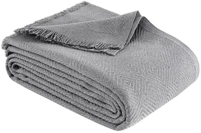 Veelzijdige Premium Sprei met Franjes - Vintage Design voor Bed, Bank en Picknick