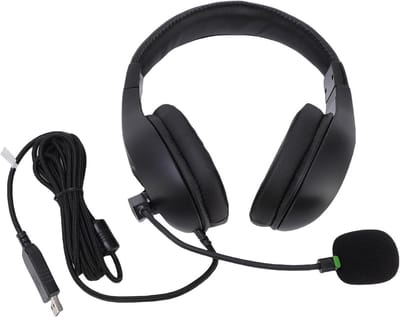 USB Headset - Computer Hoofdtelefoon - Online Lessen - Verstelbare Zwanenhalsmicrofoon - 2.8m Kabel - Zwart