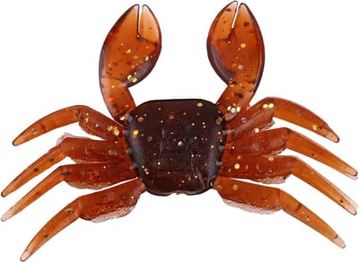 Krab Lokken - Kunstmatige Krab - Zoetwater Vissen - 3D Simulatie - 10 stuks - Bruin
