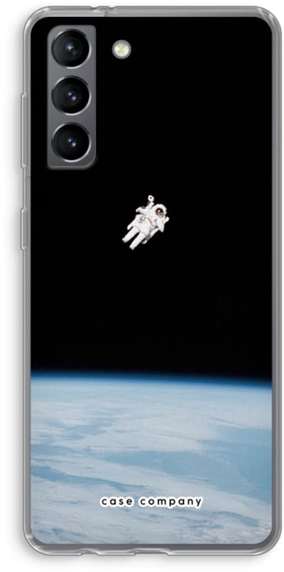 Case Company® - Hoesje geschikt voor Samsung Galaxy S21 hoesje - Alone in Space - Soft Cover Telefoonhoesje - Bescherming aan alle Kanten en Schermrand