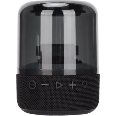Enceinte Bluetooth sans fil en verre coloré, son stéréo portable, avec 3 modes d'éclairage pour la maison