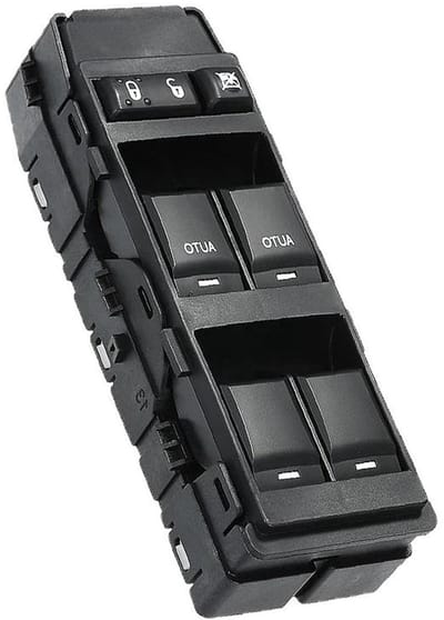 Elektrische Raamschakelaar - Ruitbediening Knop - Auto Bediening - Universeel OEM - 300 Gram - Zwart