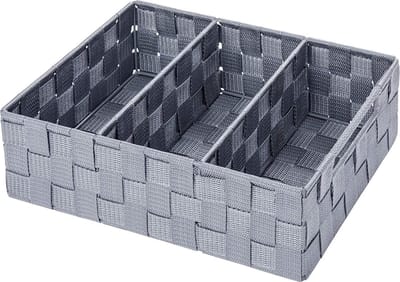 Wenko Organizer Adria 3-vaks 32x21x10cm Grijs