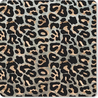 Muismat 20x20 cm - Mousepad Dierenprint - Panter - Luxe - Muismatten