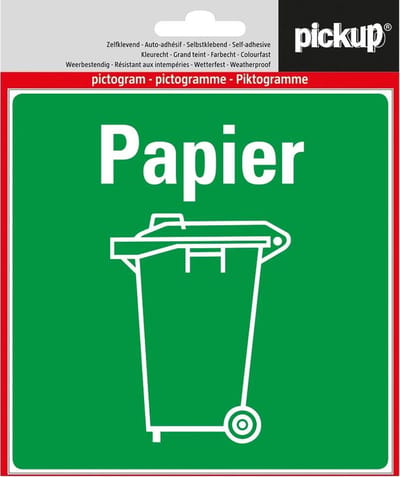 Pickup pictogram Aufkleber 14x14 cm Papier