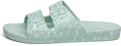 Freedom Moses Slippers WHITE TERRAZZO SAGE 28/29