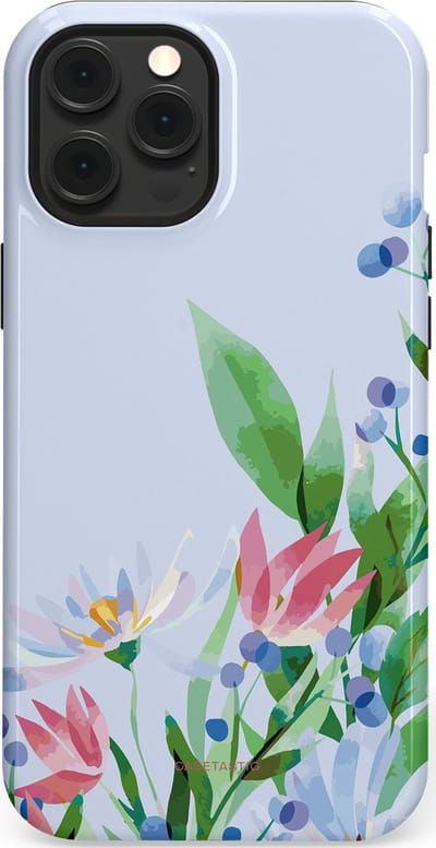Casetastic hoesje geschikt voor Apple iPhone 12 Pro Max - MagSafe - Dubbellaagse bescherming - Dromen in pastel - Fashion Case - Lichtgrijs Mintgroen