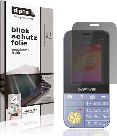 dipos – Matte Privacy Screenprotector geschikt voor GFive 16 Max | Anti-Spy Beschermfolie