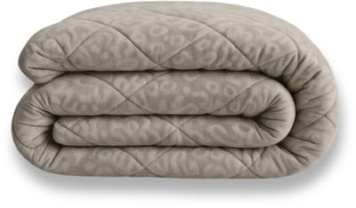 Y-NOT - Velvet Dekbed Zonder Overtrek 140x200 - Panther Skin - Zomerdekbed - Zacht & Wasbaar - Light Taupe