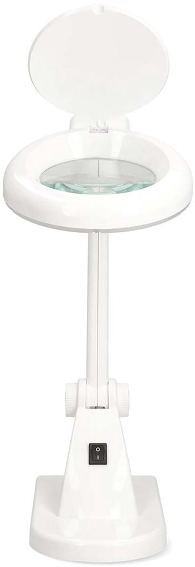 Nedis Loeplamp - LED Verlichting - Tafelklem - 2x Vergroting - Wit