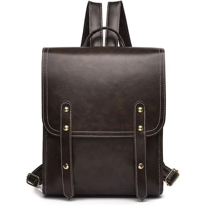 Mode Nouveau Sac à Dos pour Femmes Style Urbain Simple Sac à Dos de Voyage Sac à Dos Rétro pour Femmes Trois Compartiments Principaux