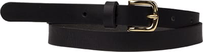 Petrol Industries Riem Meisjes - Broekriem - Leer - Zwart - 65 cm