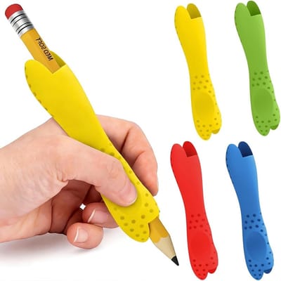 Ergonomische potloodgrepen voor linkshandigen – Comfortabele grip, verbeterde schrijfhouding en minder vermoeidheid