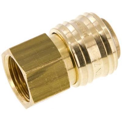 Messing DN 7.2 (Euro) Luchtkoppeling Snelkoppeling G 1/2 inch Binnendraad FKM