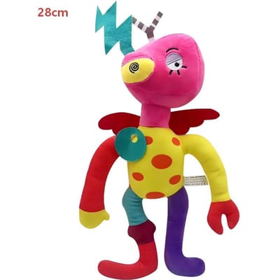De Geweldige Digitale Pluche Speelgoed Geweldige Circus Clown Konijn Pluche Poppen Randproducten Knuffel Speelgoed Volwassenen Cadeau.. yellow