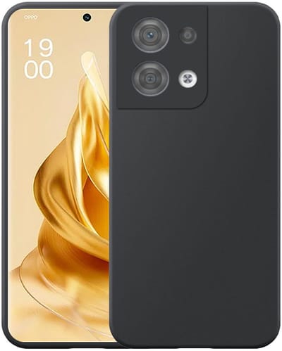 Geschikt voor Oppo Reno 9 Pro Plus Telefoonhoesje Zwart Flexibel Siliconen TPU hoesje - Flexible Back Cover Case Siliconen TPU - Zwart - Smartphonica geschikt voor Oppo Reno 9 Pro Plus