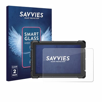 2 Stuks Savvies Screenprotector - geschikt voor Higole F7G Rugged Tablet 10.1" - beschermfolie glas transparant