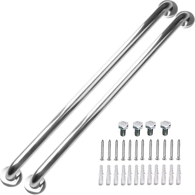 Douche Grab Bar - Veiligheidshandvat Badkamer - Valpreventie Thuis - Verborgen Montageontwerp - 32 Inch - RVS