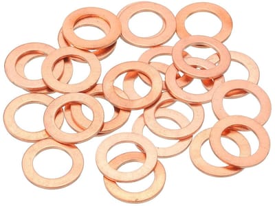 Koperen Sluitringen - Onderringen Afdichtringen - Machine Reparatie - Corrosiebestendig - 28 Stuks M10 - Koperkleur