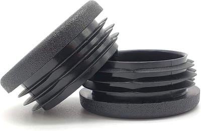 Lamellenstoppen Rond - Buisdoppen Einddoppen - Meubelbescherming Vloer - Hoogwaardig Polyethyleen - Diameter 75 mm - Zwart