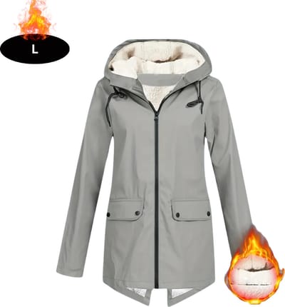 Livano Windjas Dames - Parka - Lente & Herfst - Jas - Volwassen - Windjack - Windbreaker - Outdoor - Grijs - L